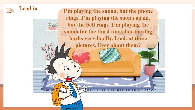 外研版六下 Module 5 Unit 2 He is riding his bike, but it starts to rain. 课件39张第2页