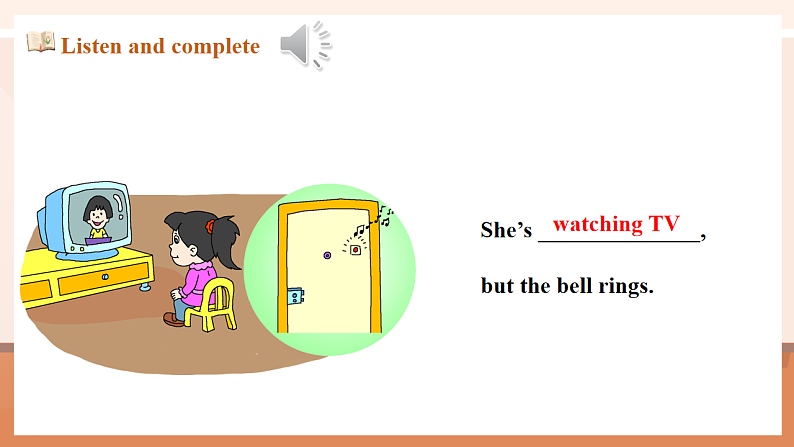 外研版六下 Module 5 Unit 2 He is riding his bike, but it starts to rain. 课件39张第7页