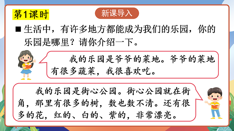 人教部编版语文四年级下册 习作：我的乐园 课件第3页