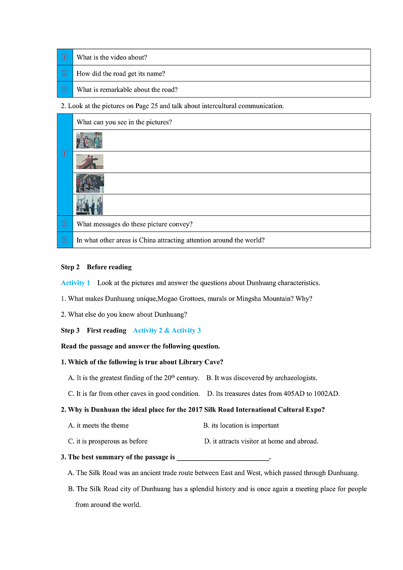 外研版高中英语选择性必修四Unit 3 Period 1《Starting out  and understan》学案第2页