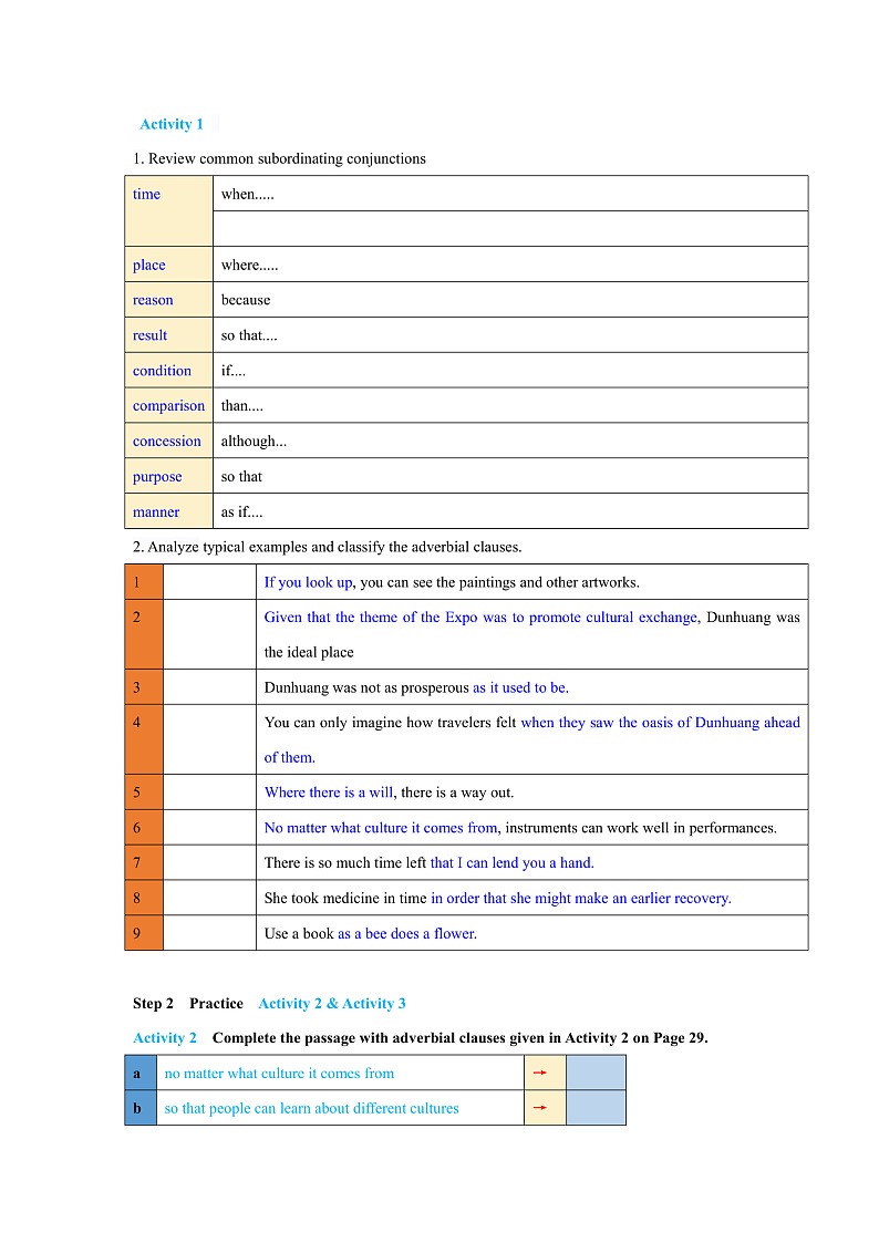 外研版高中英语选择性必修四Unit 3 Period 2《Using languages 》学案第2页