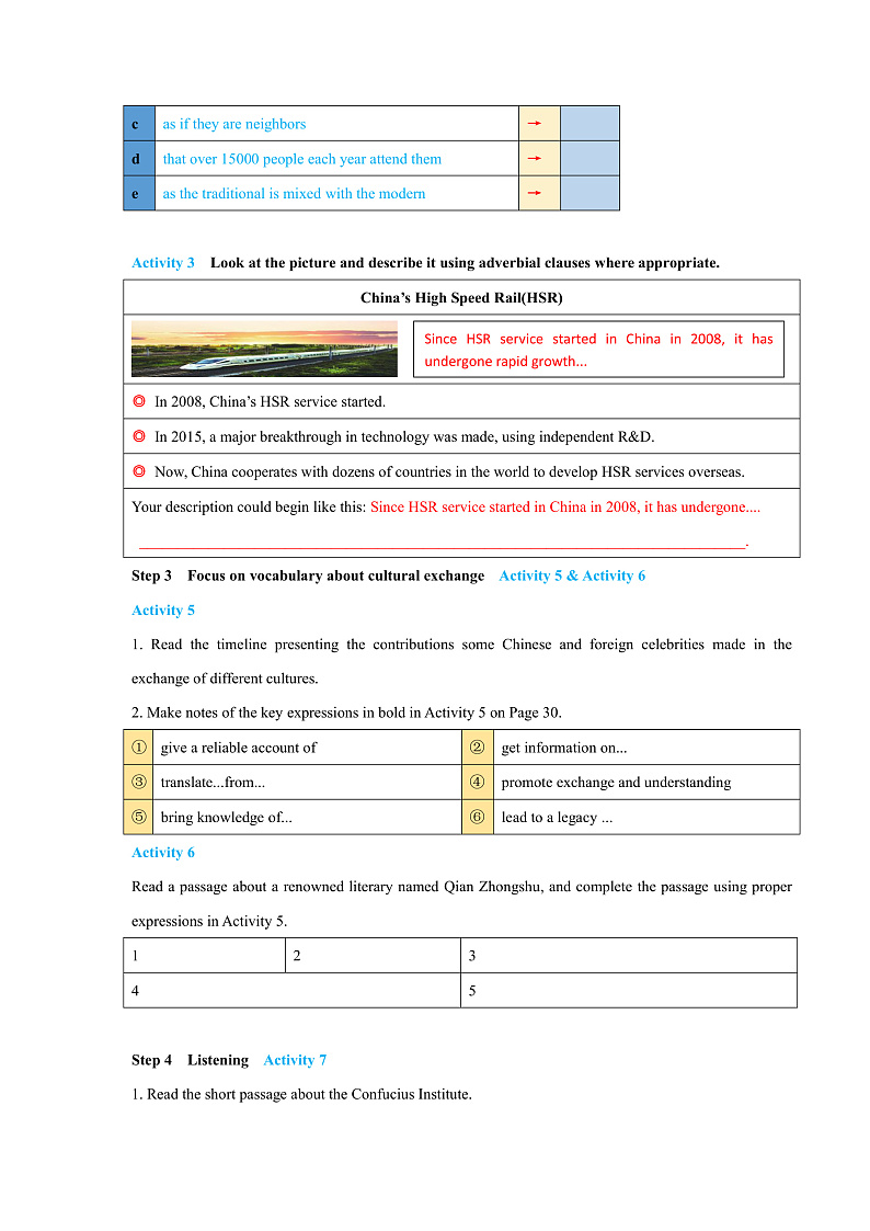 外研版高中英语选择性必修四Unit 3 Period 2《Using languages 》学案第3页