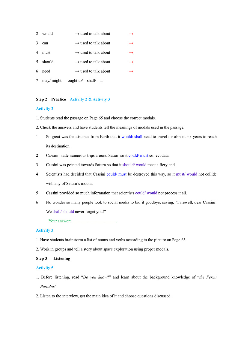外研版高中英语选择性必修四Unit 6 Period 2《Using languages 》学案第2页