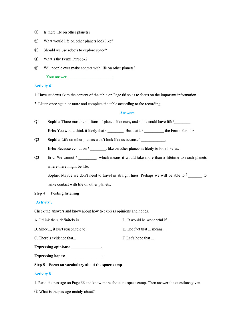 外研版高中英语选择性必修四Unit 6 Period 2《Using languages 》学案第3页