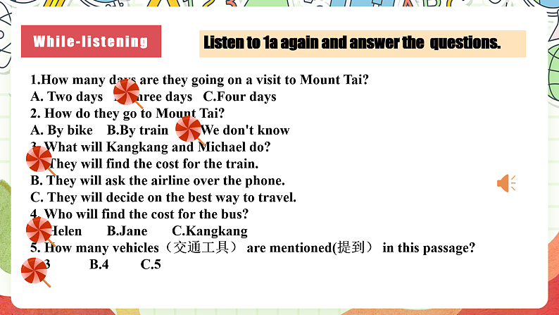 仁爱科普版英语八下 Unit 6 Topic 1 《Enjoy Cycling》Section A 课件第8页