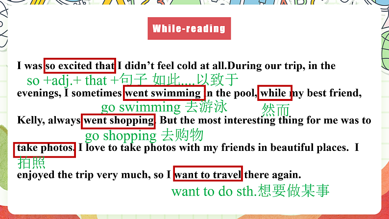 仁爱科普版英语八下 Unit 6 Topic 1 《Enjoy Cycling》Section D 课件第7页