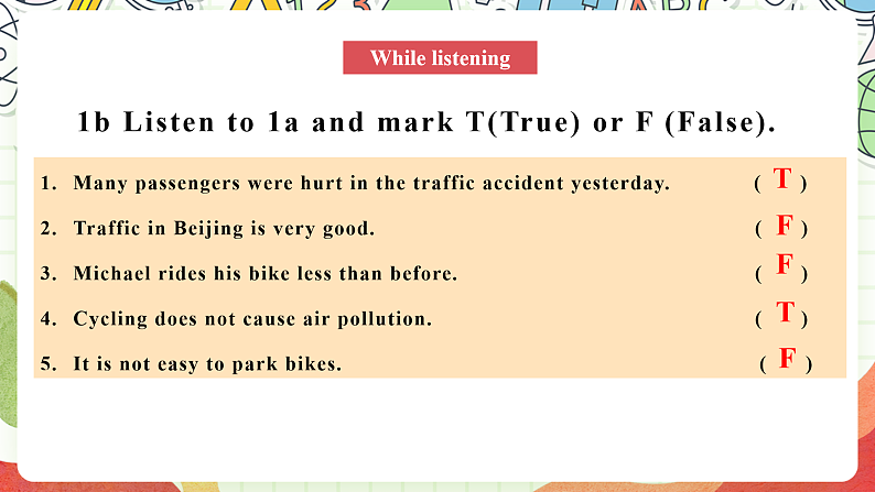 仁爱科普版英语八下 Unit 6 Topic 3 《Enjoy Cycling》 Section A 课件第5页