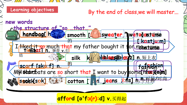 仁爱科普版英语八下 Unit 8 Topic 1 《 We will have a class fashion show》Section A 课件第3页