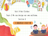 仁爱科普版英语八下 Unit 8 Topic 2 《 Our Clothes》 Section A 课件+教案+音视频