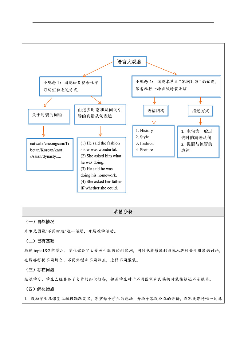 仁爱科普版英语八年级下册 Unit 8 Topic 3 大单元教学设计第3页