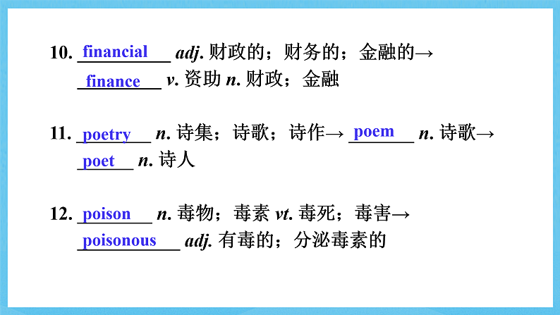 人教版（2019）高中英语必修第三册Unit 3《Diverse Cultures》单元复习课件第7页