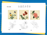 【新課標(biāo)新教材】嶺南版美術(shù)七上第16課《白描花卉妙筆生》核心素養(yǎng)教案+課件