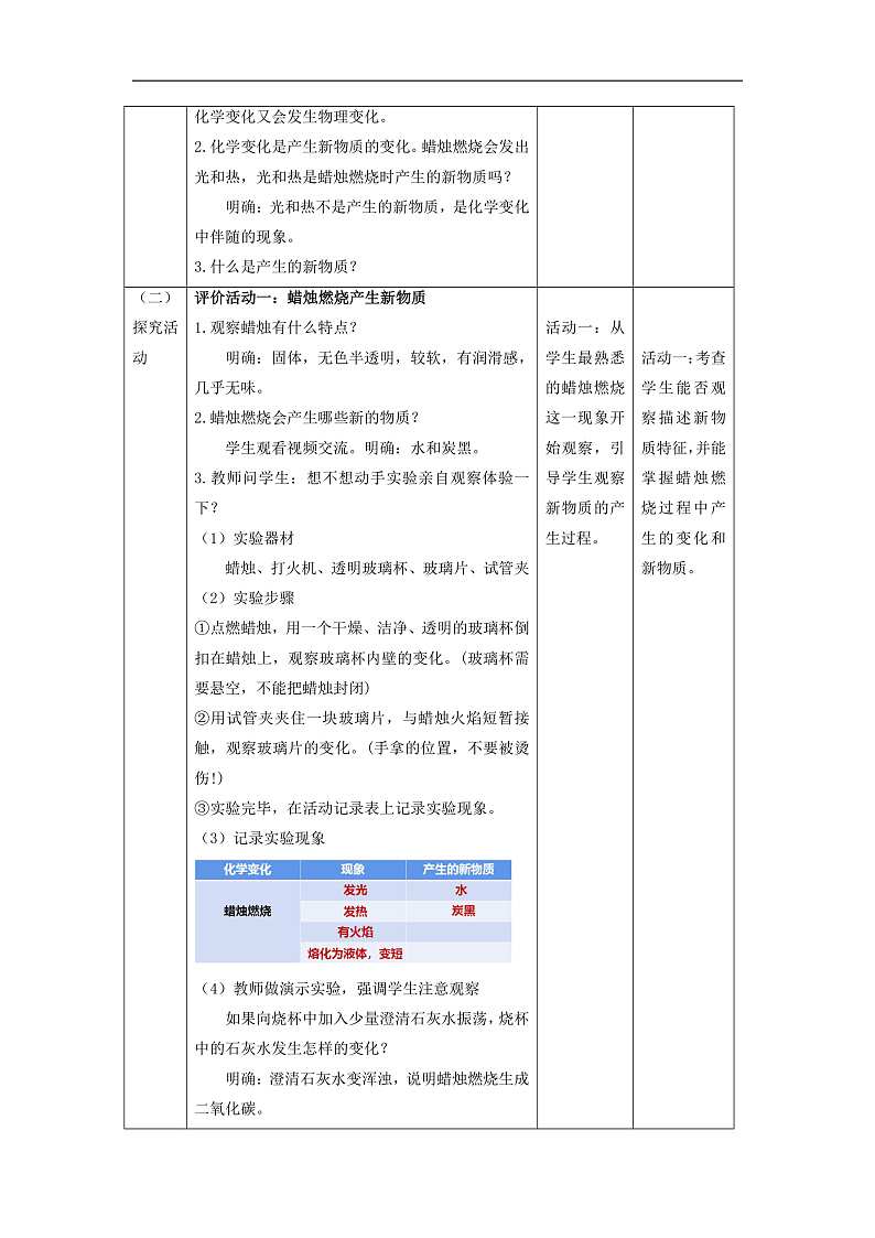 【大单元整体教学】4.3《发现变化中的新物质》教案第2页