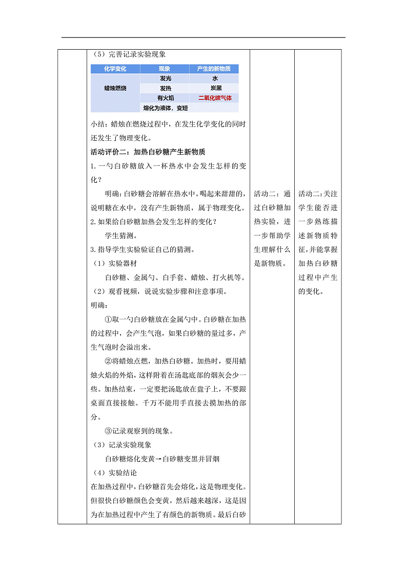 【大单元整体教学】4.3《发现变化中的新物质》教案第3页
