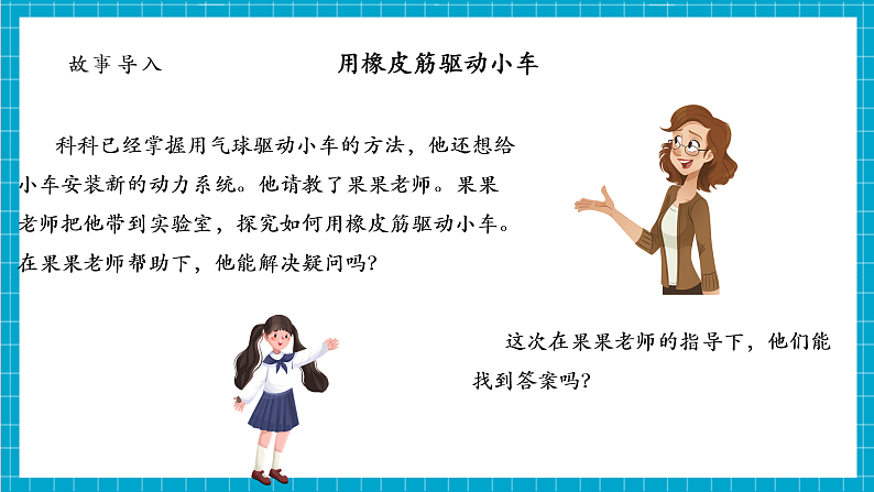 第3单元第3课 用橡皮筋驱动小车 课时课件第4页