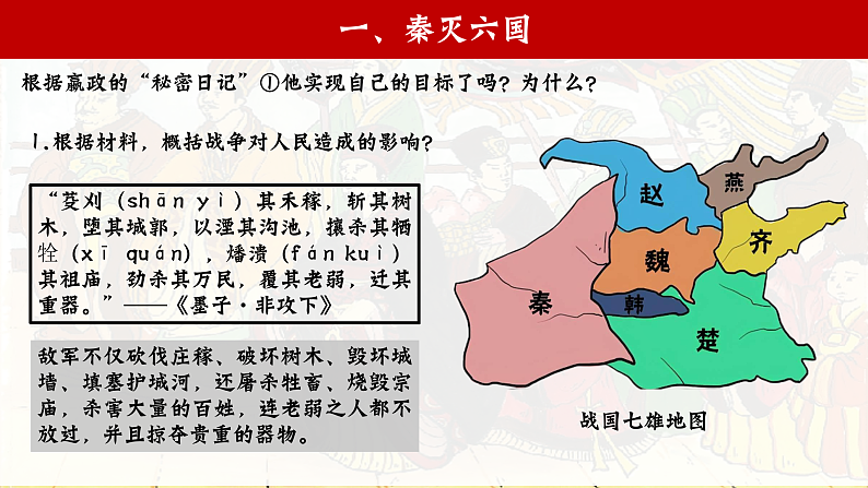 部编版初中历史课件新教材七上第9课秦统一中国第4页