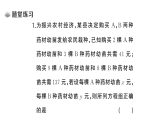 初中數(shù)學(xué)新湘教版七年級上冊3.7第1課時 二元一次方程組的應(yīng)用（一）課堂作業(yè)課件2024秋
