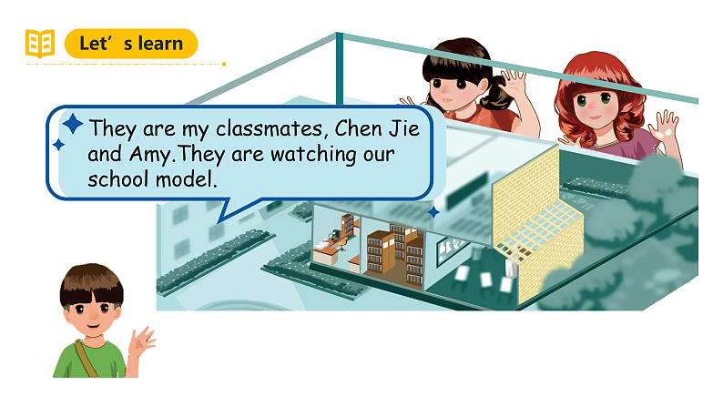 人教PEP英语四下 Unit1 My school A let's learn 课件第6页