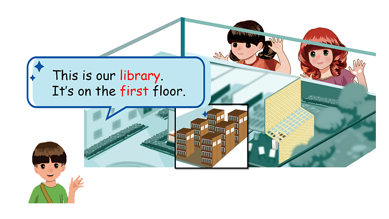 人教PEP英语四下 Unit1 My school A let's learn 课件第7页