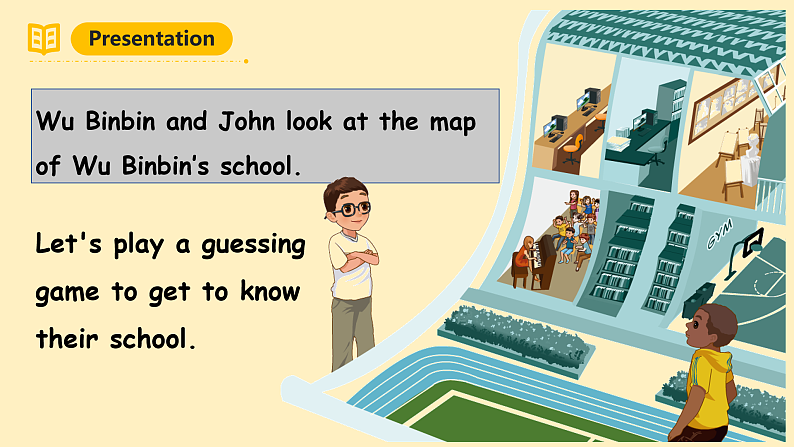 人教PEP英语四下 Unit1 My school B let's learn 课件第5页