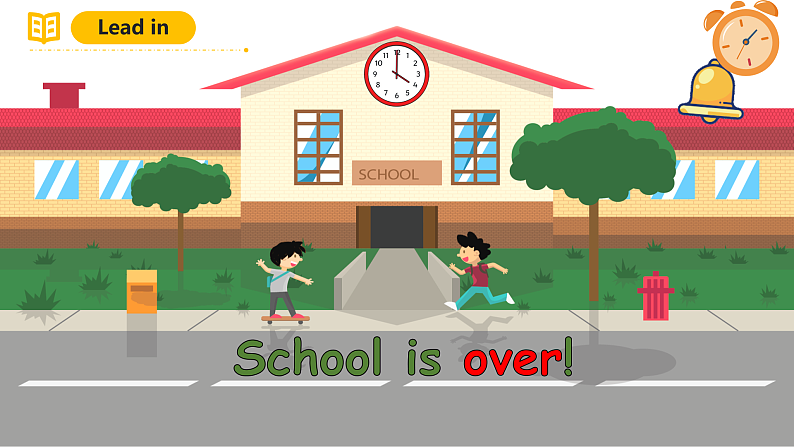 人教PEP英语四下 Unit2 What time is it A let's talk  课件第6页