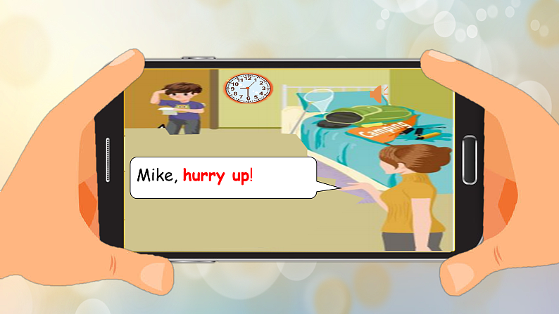 人教PEP英语四下 Unit2 What time is it B let's talk and learn 课件第8页