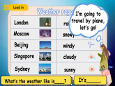 人教PEP英语四下 Unit3 Weather B let's learn 课件+单元教案+素材