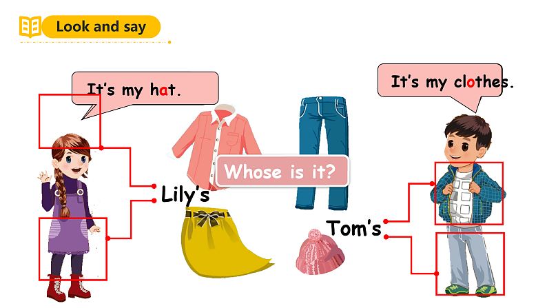 人教PEP英语四下 Unit5 My clothes A let's talk 课件第4页