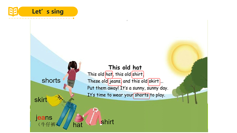 人教PEP英语四下 Unit5 My clothes B read and write 课件第4页