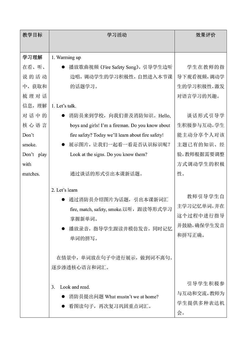 Unit 12 Fire Period 1（教学设计）-2024-2025学年沪教牛津版（深圳用） 五年级上册 第2页