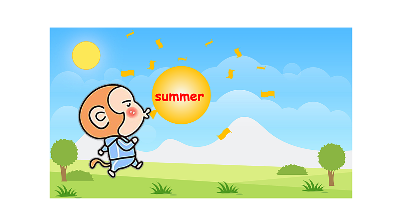 人教PEP版英语五下 Unit 2《My favourite season》Part B-C Read and write _ Story time 课件第8页