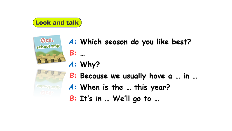 人教PEP版英语五下 Unit 3《My school calendar》Part B Let's learn & Ask and write 课件第7页