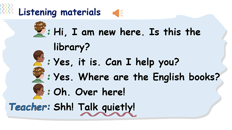 人教PEP版英语五下 Unit 6《Work quietly！》PartB Let's try&Let's talk 课件第8页