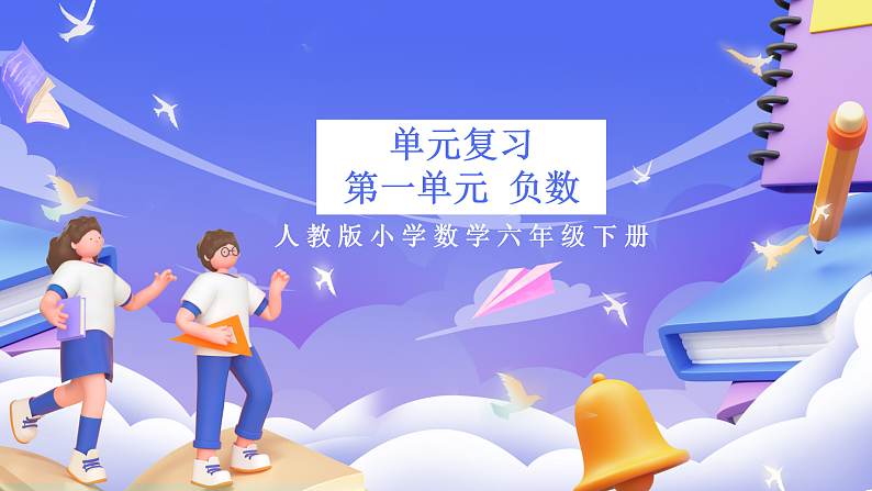 人教版数学六下 第一单元《负数》单元复习课件第1页