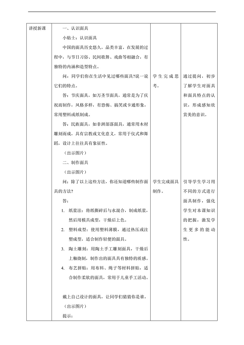 【浙美2024版】美术  一年级上册    第五单元  15猜猜我是谁  课时教案第2页