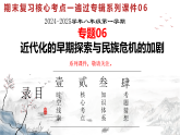 人教版初中歷史八上期末復(fù)習(xí)核心考點(diǎn)一遍過(guò)專(zhuān)題06： 近代化的早期探索與民族危機(jī)的加劇 課件