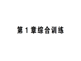 初中数学新湘教版七年级上册第1章 有理数综合训练作业课件2024秋
