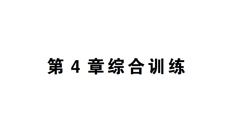 初中数学新湘教版七年级上册第4章 图形的认识综合训练作业课件2024秋第1页