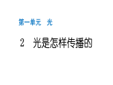 2024教科版科学五年级上册第一单元光2 光是怎样传播的  作业课件