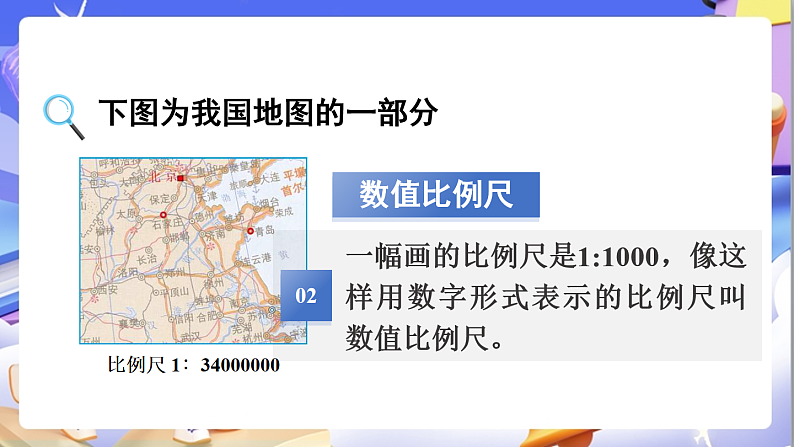 北师大版数学六年级下册2.5《利用比例尺解决问题》课件第3页