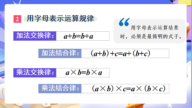 北师大版数学六年级下册《总复习 数与代数 式与方程》课件第6页
