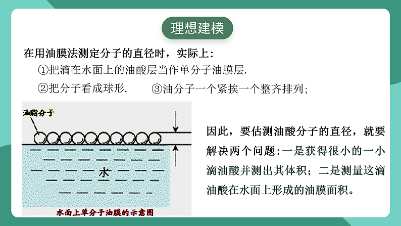 人教版（2019）高中物理选择性必修第三册1.2 实验：用油膜法估测油酸分子的大小 课件第5页