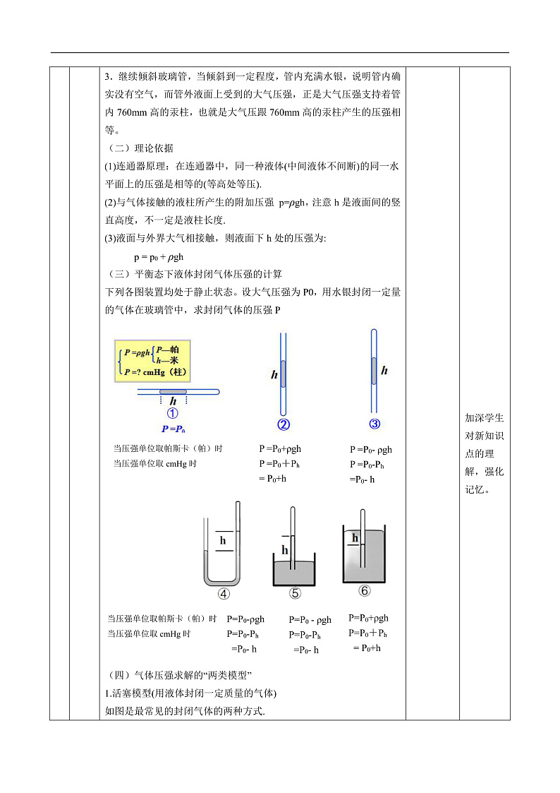人教版（2019）高中物理选择性必修第三册2.2 气体的等温变化（第2课时）教案第3页