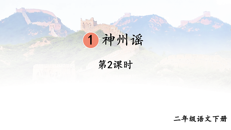 【核心素养】部编版小学语文二下识字1 神州谣 第2课时 课件第1页