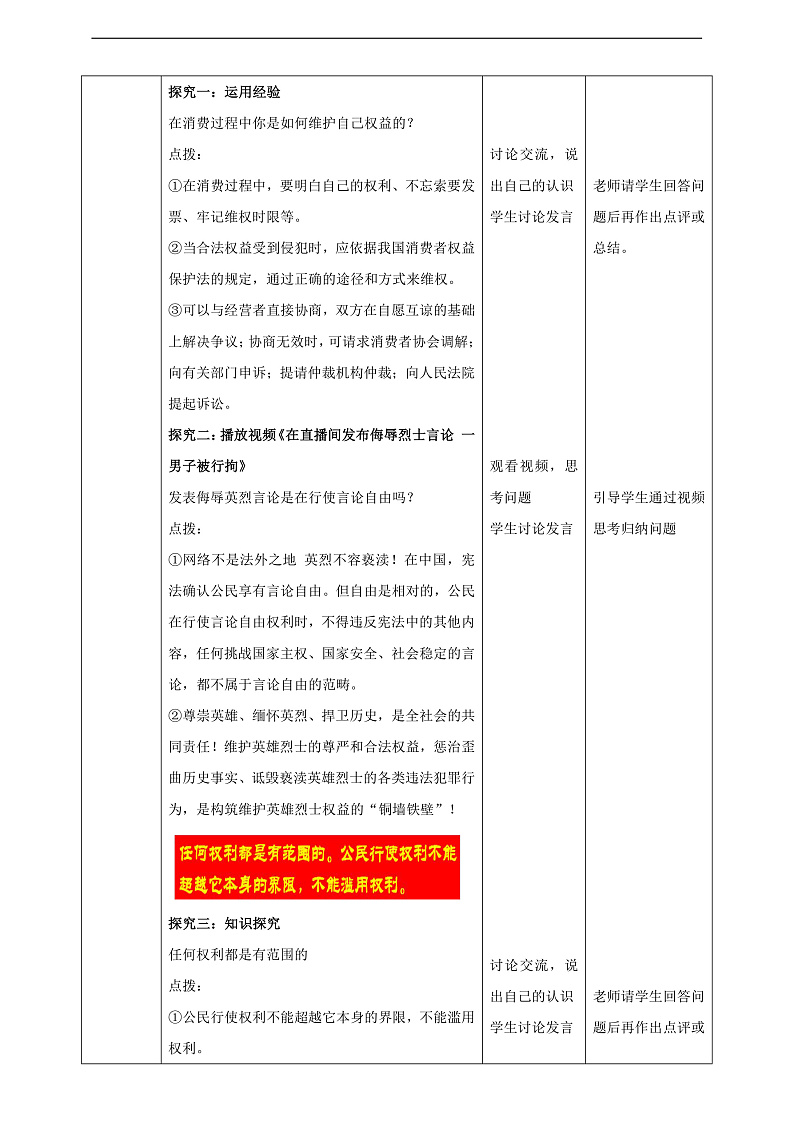 8.3.2《依法行使权利》教学设计（核心素养目标）第2页