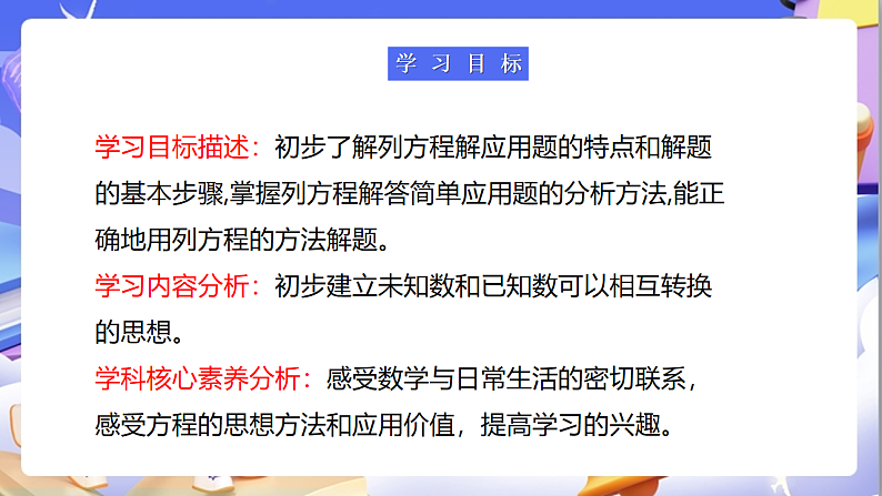 苏教版数学五年级下册1.4《列一步计算方程解决实际问题》课件第3页