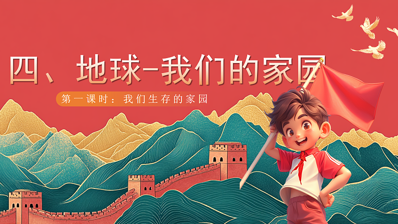 【核心素养】人教部编版道法三下 4.1 《地球-我们的家园 》第一课时 课件第1页