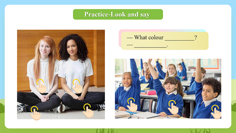 科普版英语四下Unit2 Lesson 2《What colour are the trousers》第二课时 课件第8页