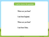 科普版英語(yǔ)四下Unit4 Lesson 4《Where are you from？》第一課時(shí) 課件+教案+素材