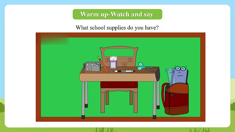 科普版英语四下Unit8 Lesson8《Do you have a ruler 》第二课时 课件第3页